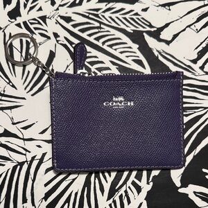 Coach purple mini wallet